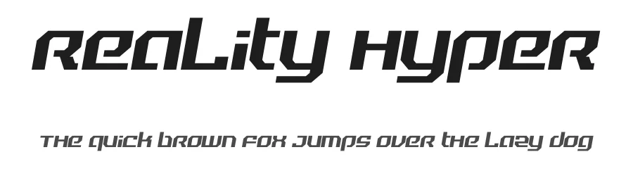 Reality Hyper by Jayvee Enaguas — Display Font