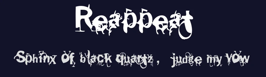 Reappeat by Matija Blagojevic — Decorative Font — thumbnail 2