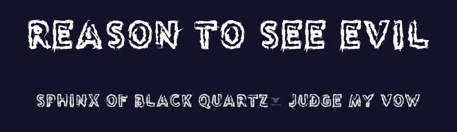 Reason to see Evil by Fontmonger — Decorative Font — thumbnail 2