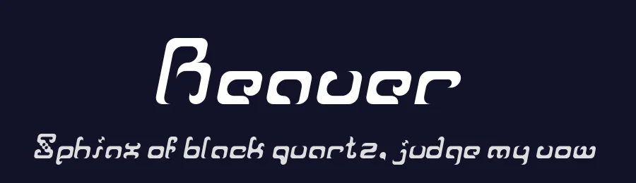 Reaver by Incstone Design, by Megami Studios — Decorative Font — thumbnail 2