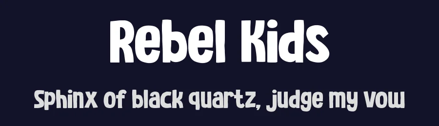 Rebel Kids by Tokopress — Decorative Font — thumbnail 2