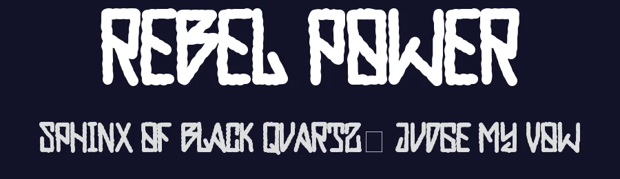 Rebel Power by Izallazi — Decorative Font — thumbnail 2
