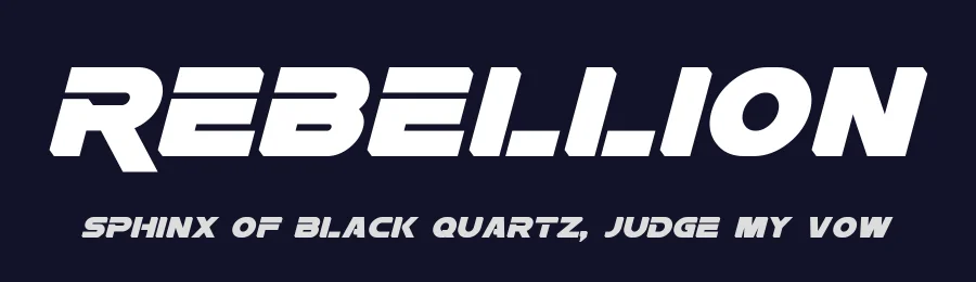 Rebellion by Pixel Sagas — Display Font — thumbnail 2