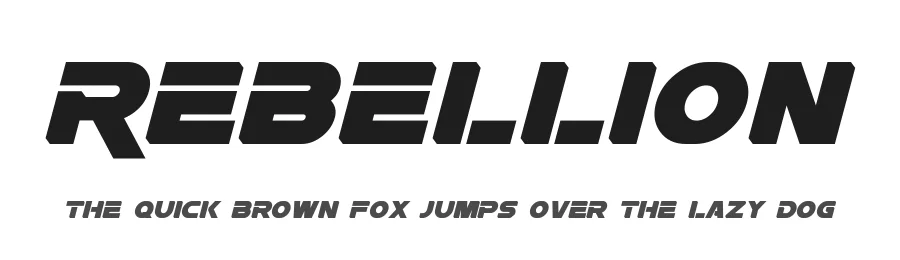 Rebellion by Pixel Sagas — Display Font