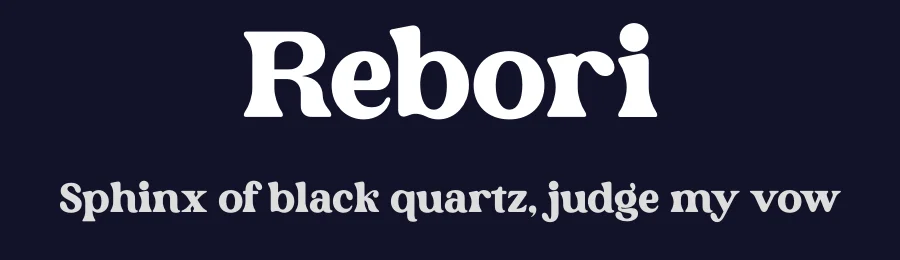Rebori by Letterena Studios — Serif Font — thumbnail 2
