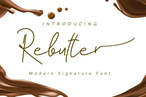 Rebutter Font by noftanti — Script Handwritten Font