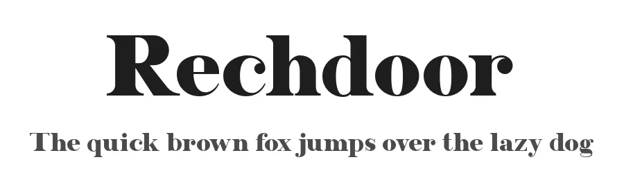 Rechdoor