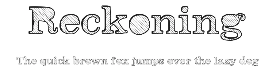 Reckoning by Jake Luedecke — Decorative Font