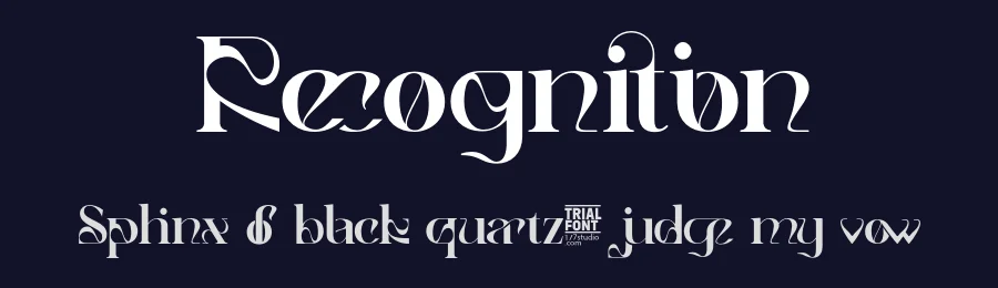 Recognition by 177Studio — Decorative Font — thumbnail 2