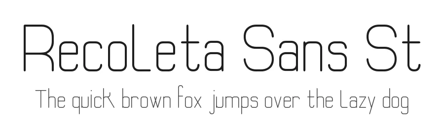 Recoleta Sans St by Southype — Sans Serif Font