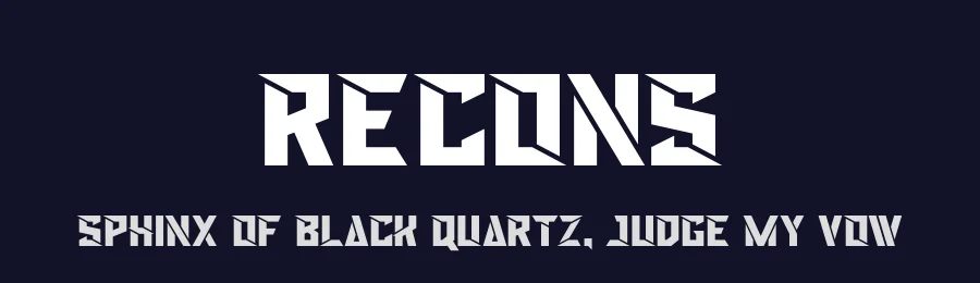 Recons by Almarkhatype — Display Font — thumbnail 2