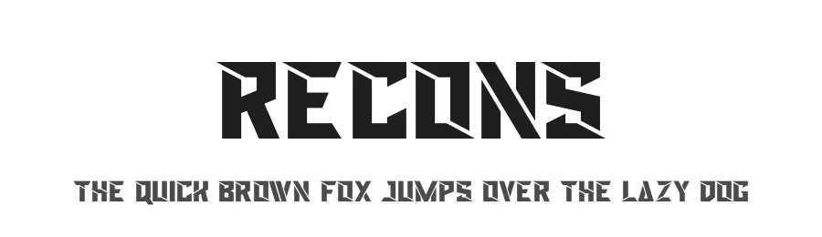 Recons by Almarkhatype — Display Font
