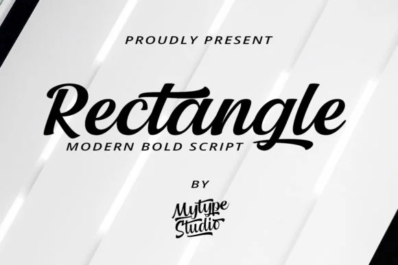 Rectangle Font by Mytype Studio — Script Handwritten Font