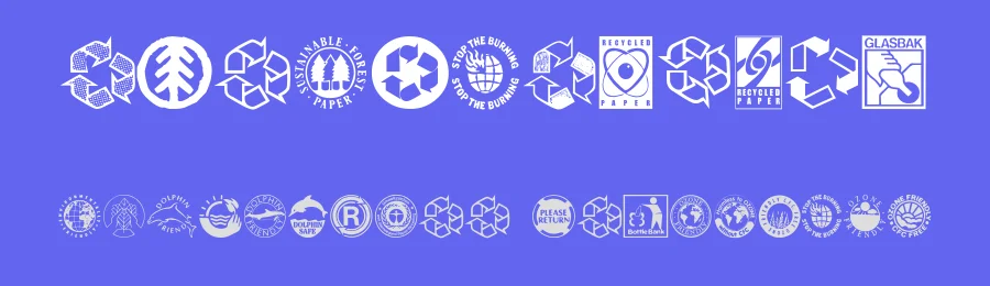 Recycle It by Nowak.tv — Dingbats Font — thumbnail 3