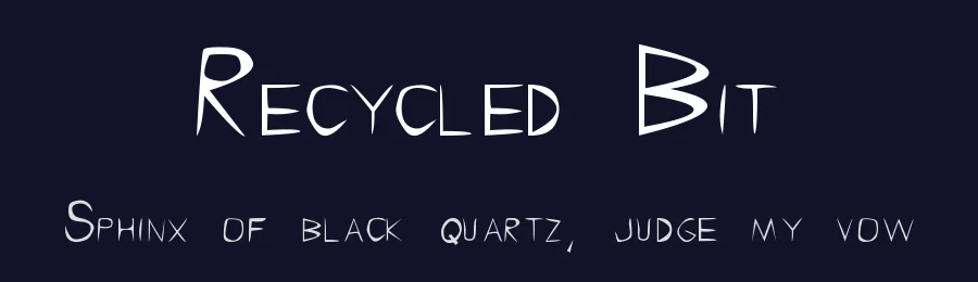 Recycled Bit by AlnelExtreme — Decorative Font — thumbnail 2