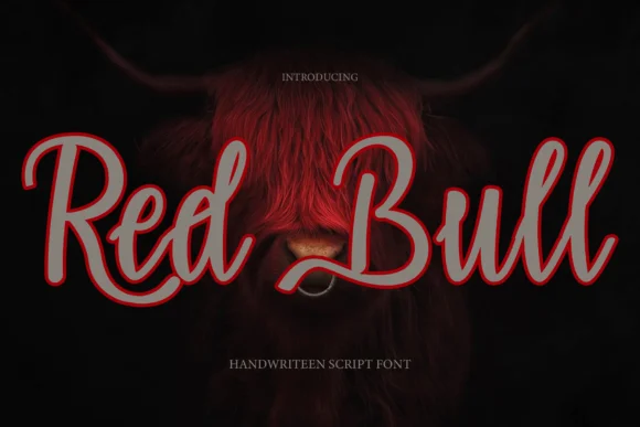 Red Bull Font by PAYJHOshop — Script Handwritten Font
