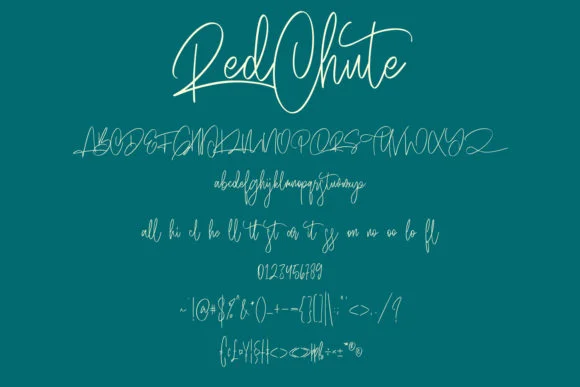 Red Chute Font by Maulana Creative — Script Handwritten Font — thumbnail 8