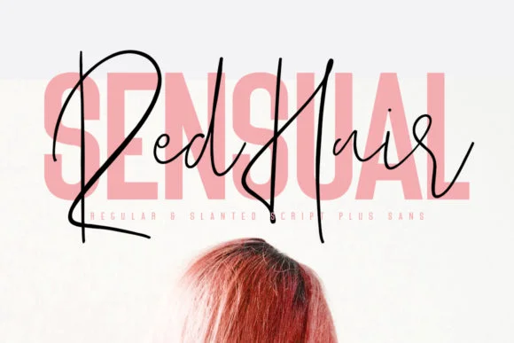 Red Hair Sensual Duo Font by Maulana Creative — Script Handwritten Font