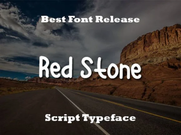 Red Stone Font by scriptstrategy — Script Handwritten Font
