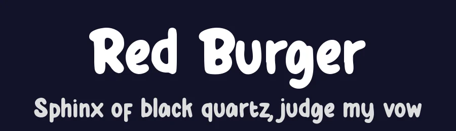 Red Burger by Creavibes Design — Decorative Font — thumbnail 2