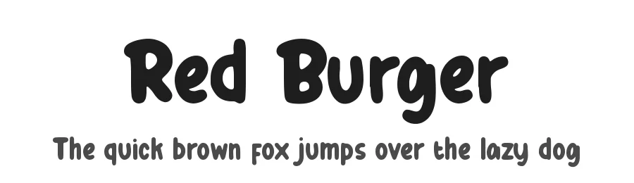 Red Burger by Creavibes Design — Decorative Font