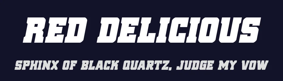 Red Delicious by Iconian Fonts — Serif Font — thumbnail 2