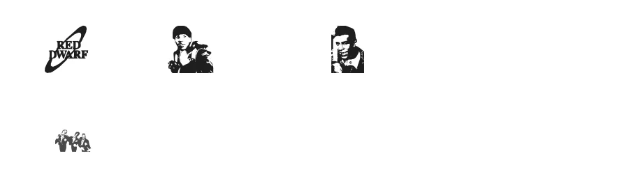 Red Dwarf Characters by xstreamed.tv β Dingbats Font
