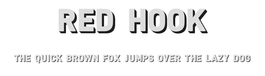 Red Hook by Alexandre Noyer — Decorative Font