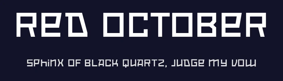 Red October by Neogrey Creative — Decorative Font — thumbnail 2
