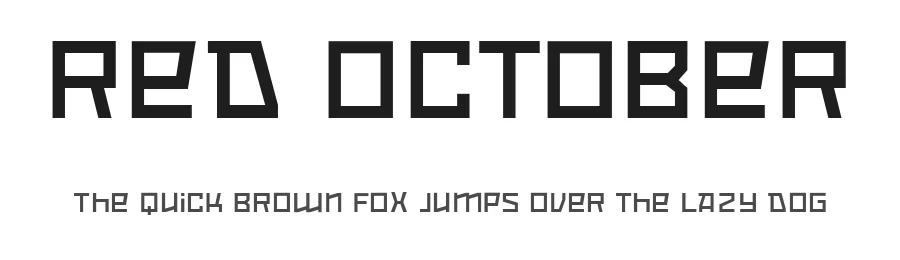 Red October by Neogrey Creative β Decorative Font