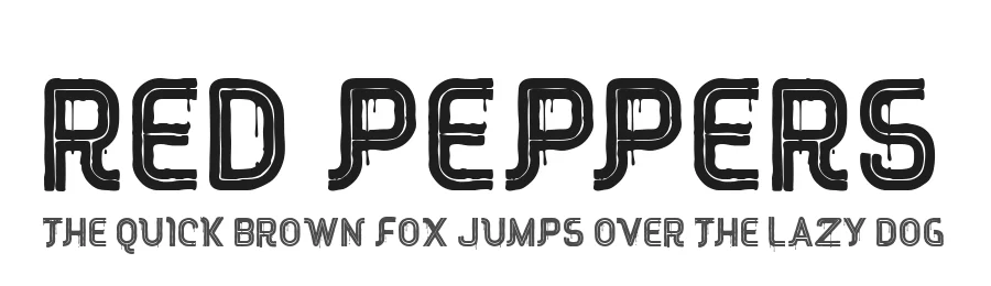 Red Peppers by endemiqLabs — Decorative Font