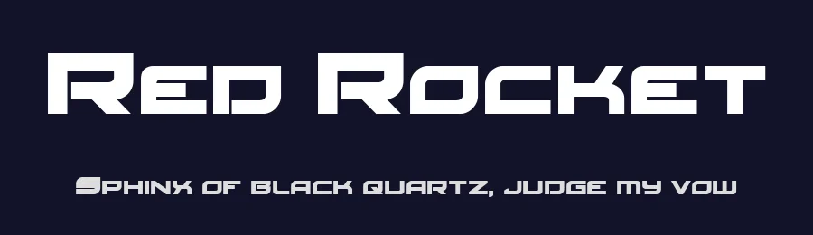 Red Rocket by Iconian Fonts — Display Font — thumbnail 2
