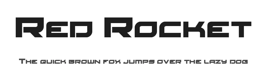 Red Rocket by Iconian Fonts — Display Font