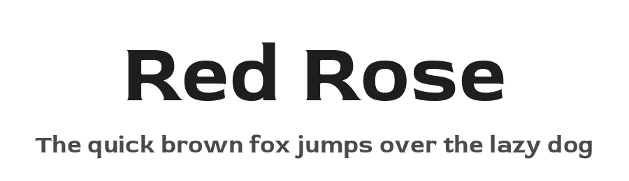 Red Rose by MagicType β Sans Serif Font