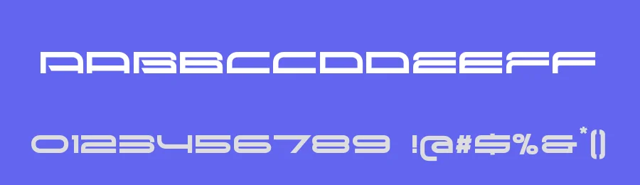 Red Seven by Sharkshock — Display Font — thumbnail 3
