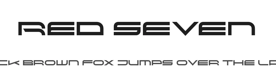 Red Seven by Sharkshock — Display Font