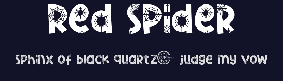 Red Spider by RaisProject — Decorative Font — thumbnail 2
