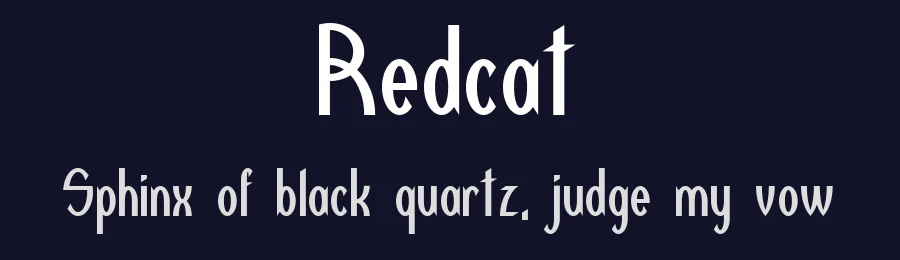 Redcat by model850 — Decorative Font — thumbnail 2
