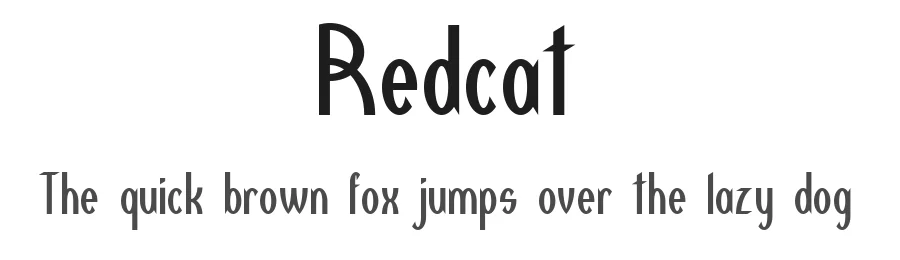 Redcat by model850 — Decorative Font