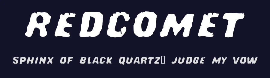 Redcomet by Phillip Cavette — Decorative Font — thumbnail 2