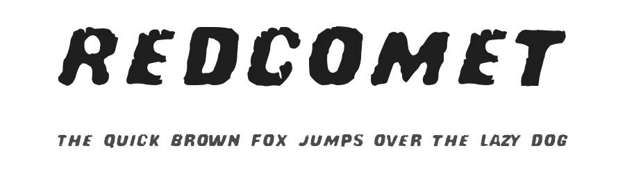 Redcomet by Phillip Cavette — Decorative Font