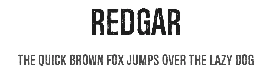 Redgar by Graphite — Decorative Font