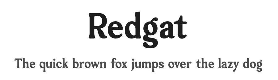 Redgat by Storytype Studio — Serif Font