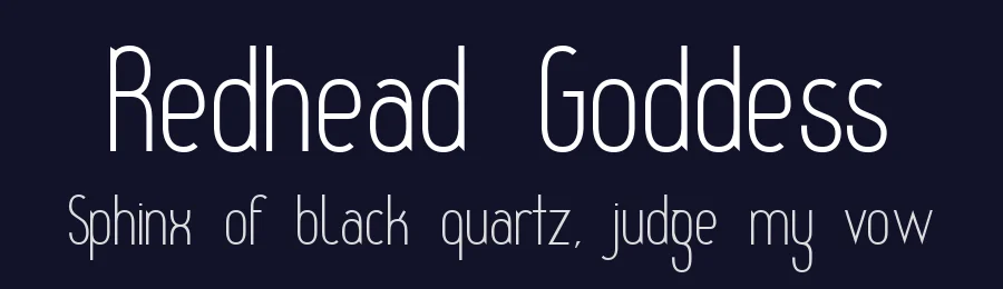 Redhead Goddess by No Images Fonts — Sans Serif Font — thumbnail 2