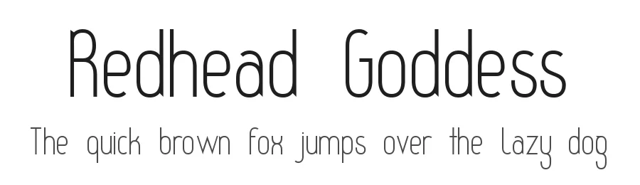 Redhead Goddess by No Images Fonts — Sans Serif Font