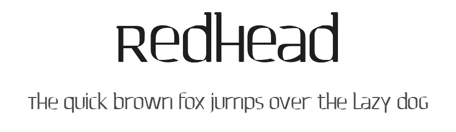 Redhead by Murat Yegul — Sans Serif Font