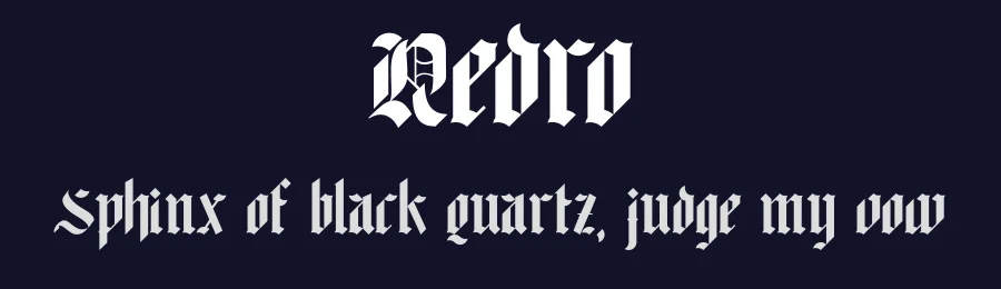 Redro by Gittype — Blackletter Font — thumbnail 2