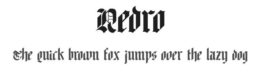 Redro by Gittype — Blackletter Font