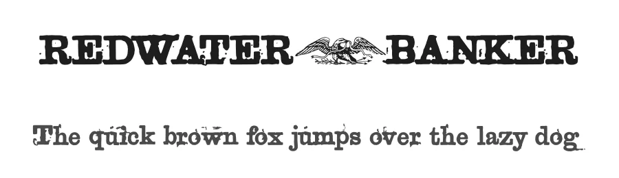 Redwater Banker by Mรฅns Grebรคck โ Decorative Font