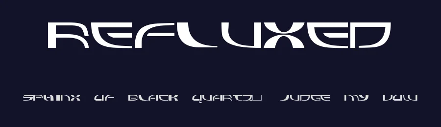 Refluxed by Petroglyhic Design — Display Font — thumbnail 2